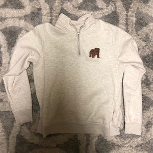 UGA Cream Quarterzip